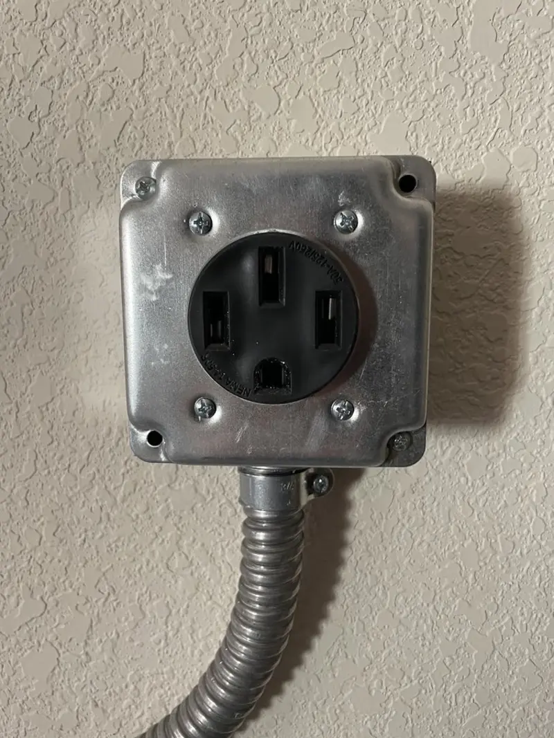 NEMA 14-50 outlet installed for Electrical Panel Upgrade in Sun Village